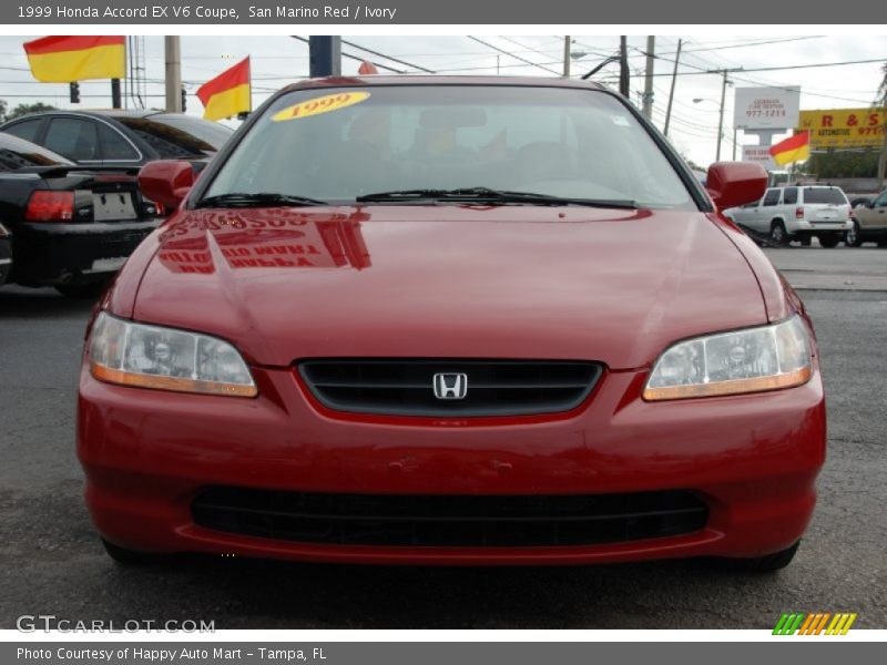 San Marino Red / Ivory 1999 Honda Accord EX V6 Coupe