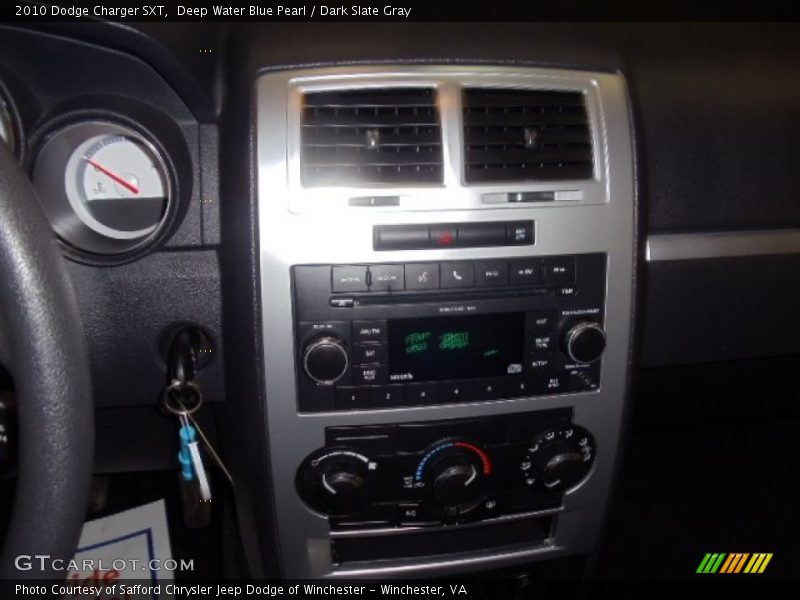 Deep Water Blue Pearl / Dark Slate Gray 2010 Dodge Charger SXT