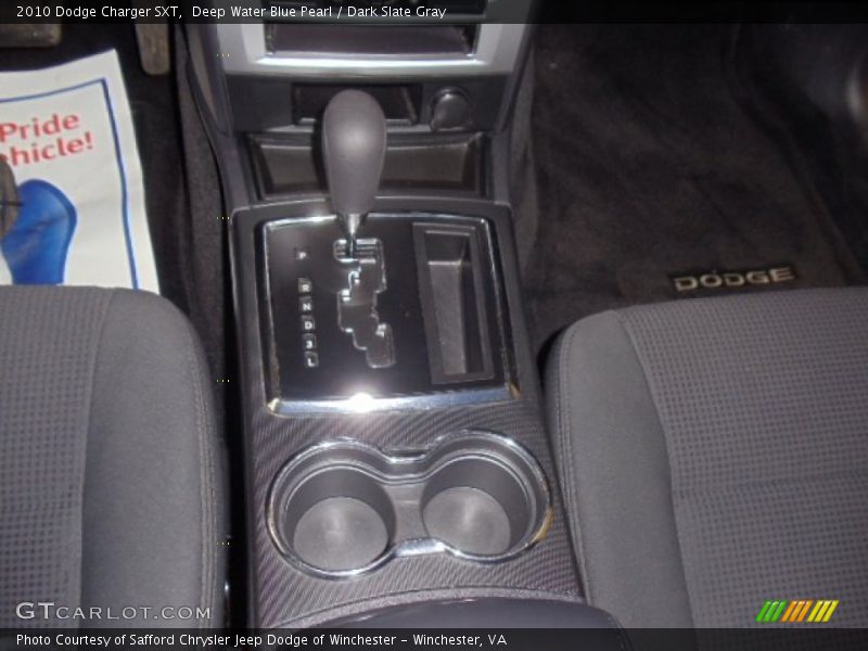 Deep Water Blue Pearl / Dark Slate Gray 2010 Dodge Charger SXT