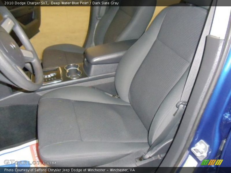 Deep Water Blue Pearl / Dark Slate Gray 2010 Dodge Charger SXT