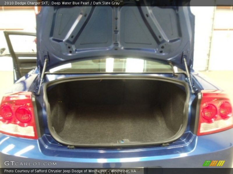 Deep Water Blue Pearl / Dark Slate Gray 2010 Dodge Charger SXT