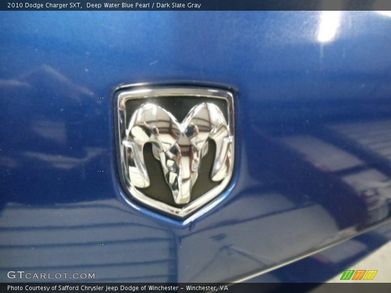 Deep Water Blue Pearl / Dark Slate Gray 2010 Dodge Charger SXT