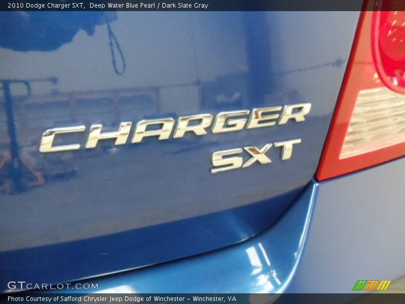 Deep Water Blue Pearl / Dark Slate Gray 2010 Dodge Charger SXT