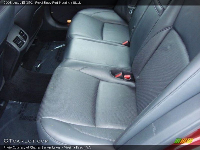 Royal Ruby Red Metallic / Black 2008 Lexus ES 350
