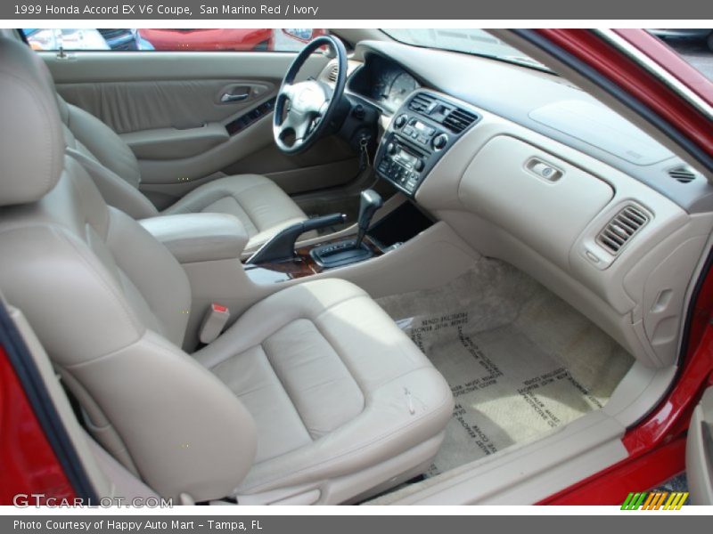 San Marino Red / Ivory 1999 Honda Accord EX V6 Coupe