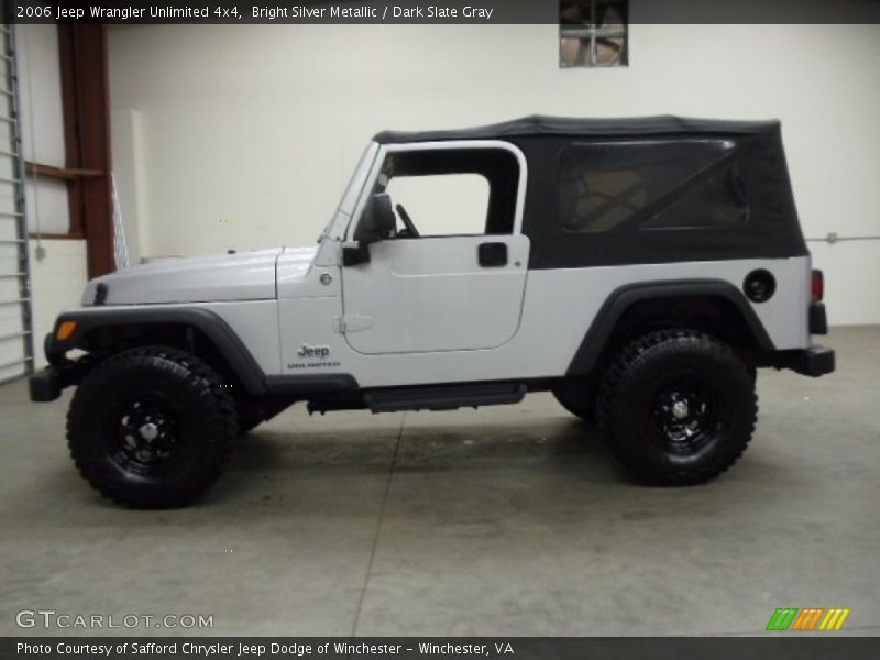 Bright Silver Metallic / Dark Slate Gray 2006 Jeep Wrangler Unlimited 4x4