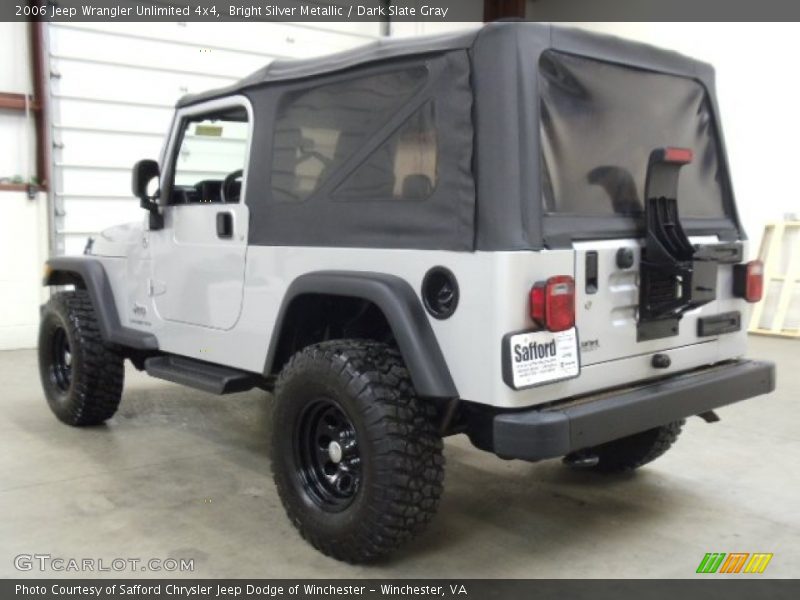 Bright Silver Metallic / Dark Slate Gray 2006 Jeep Wrangler Unlimited 4x4