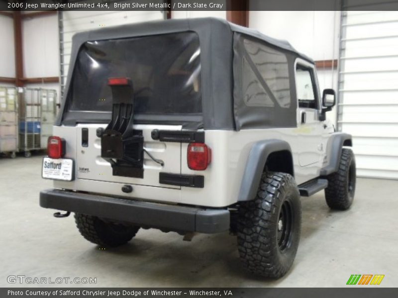 Bright Silver Metallic / Dark Slate Gray 2006 Jeep Wrangler Unlimited 4x4