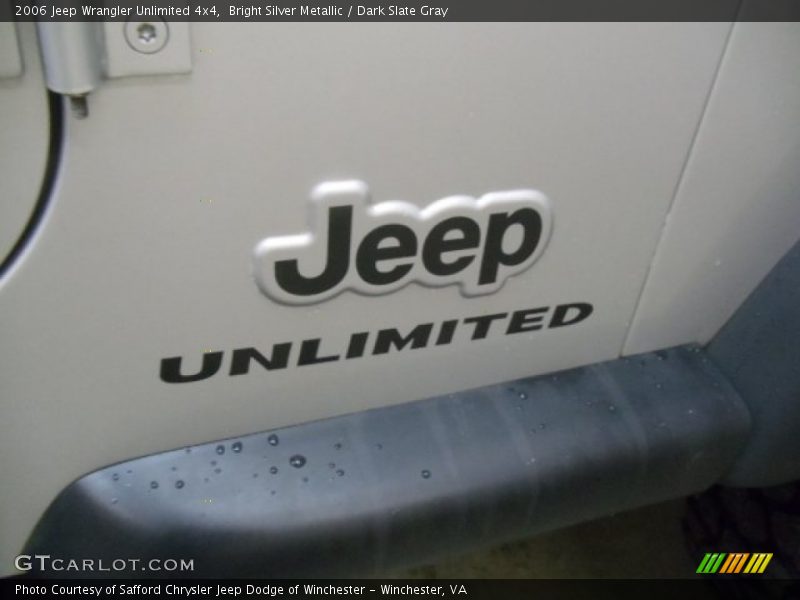 Bright Silver Metallic / Dark Slate Gray 2006 Jeep Wrangler Unlimited 4x4