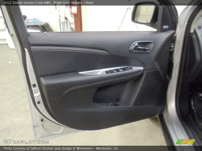 Bright Silver Metallic / Black 2012 Dodge Journey Crew AWD