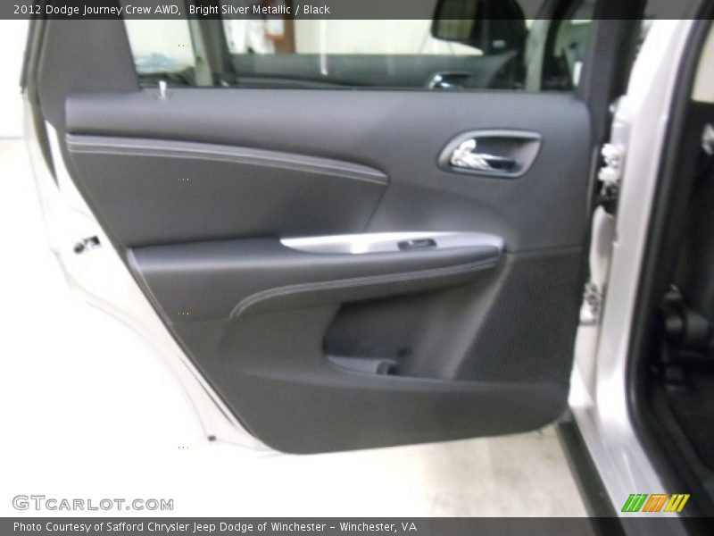 Bright Silver Metallic / Black 2012 Dodge Journey Crew AWD