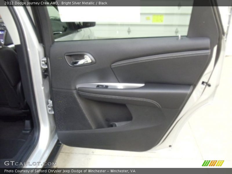 Bright Silver Metallic / Black 2012 Dodge Journey Crew AWD