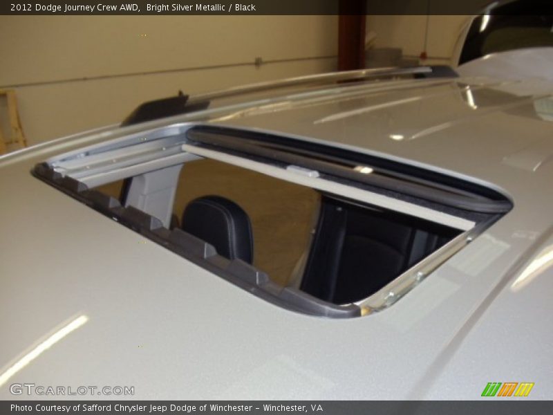 Bright Silver Metallic / Black 2012 Dodge Journey Crew AWD