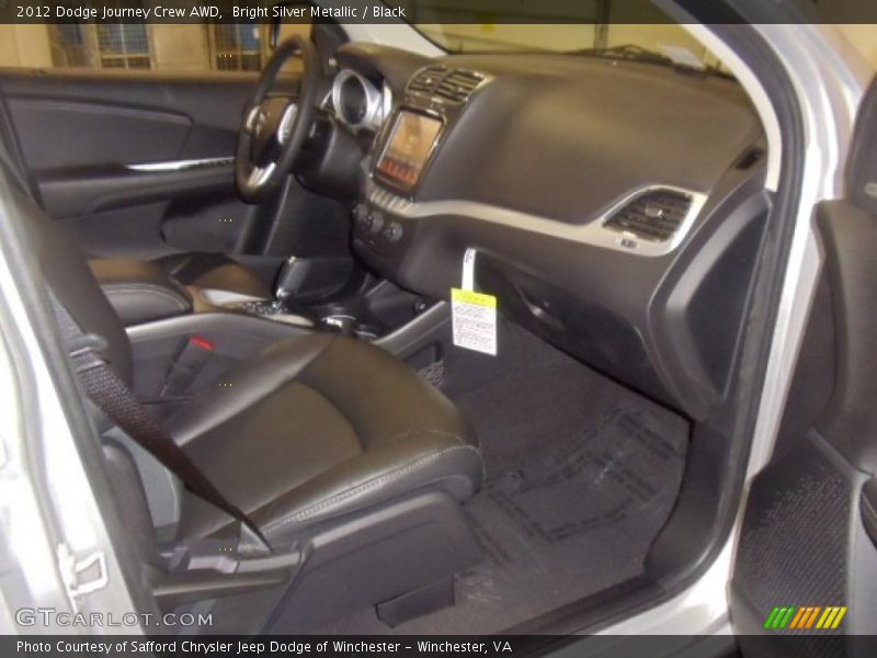 Bright Silver Metallic / Black 2012 Dodge Journey Crew AWD