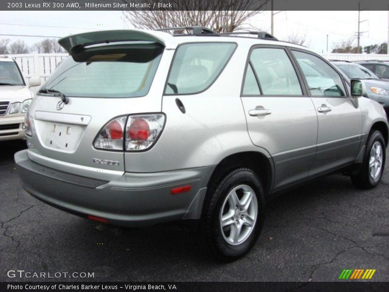 Millenium Silver Metallic / Black 2003 Lexus RX 300 AWD