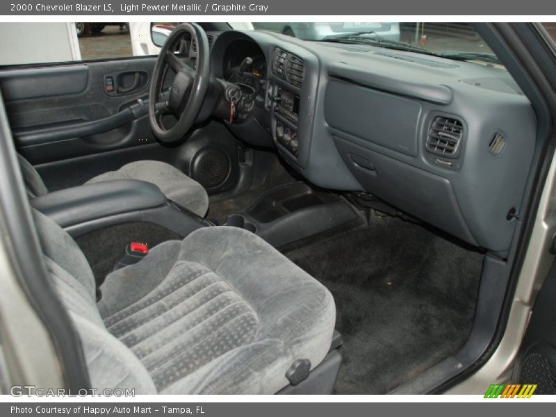 Light Pewter Metallic / Graphite Gray 2000 Chevrolet Blazer LS