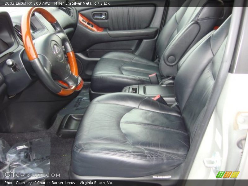 Millenium Silver Metallic / Black 2003 Lexus RX 300 AWD