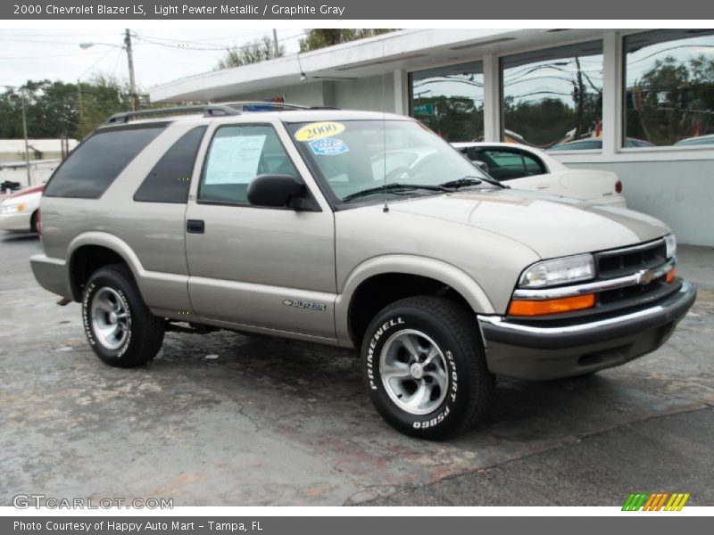 Light Pewter Metallic / Graphite Gray 2000 Chevrolet Blazer LS