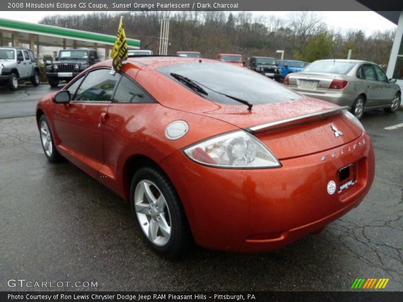 Sunset Orange Pearlescent / Dark Charcoal 2008 Mitsubishi Eclipse GS Coupe