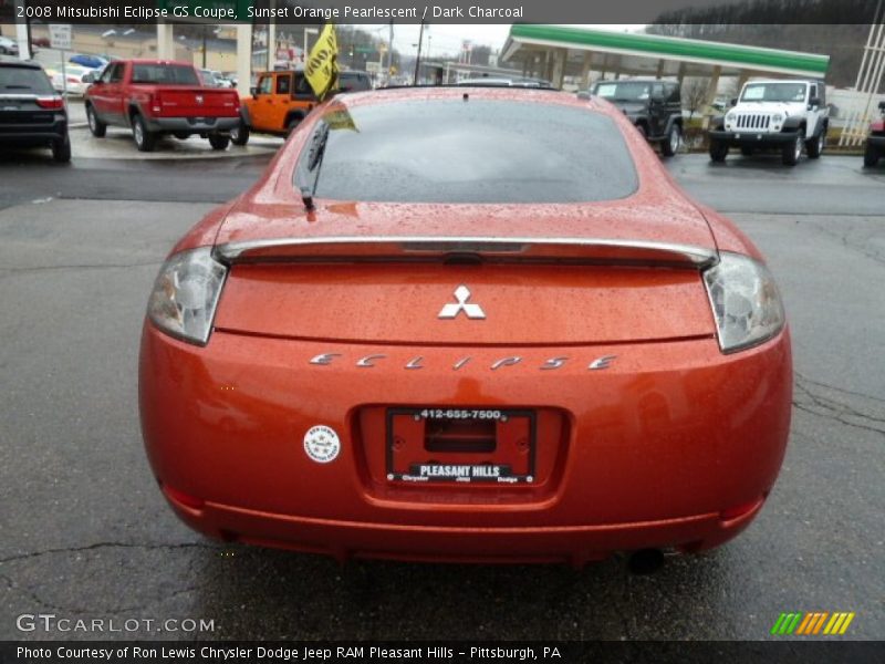 Sunset Orange Pearlescent / Dark Charcoal 2008 Mitsubishi Eclipse GS Coupe