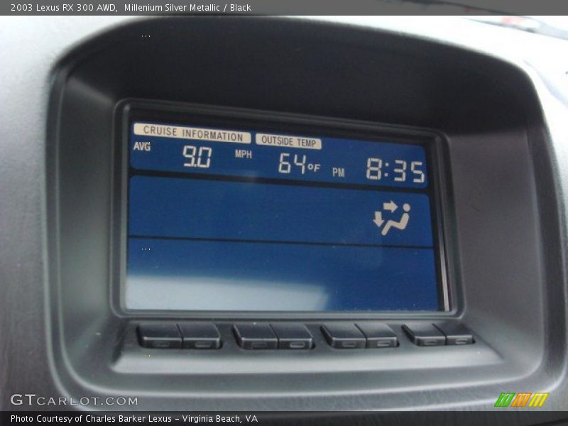 Millenium Silver Metallic / Black 2003 Lexus RX 300 AWD