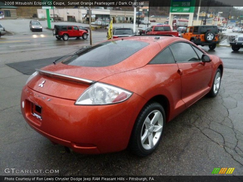 Sunset Orange Pearlescent / Dark Charcoal 2008 Mitsubishi Eclipse GS Coupe