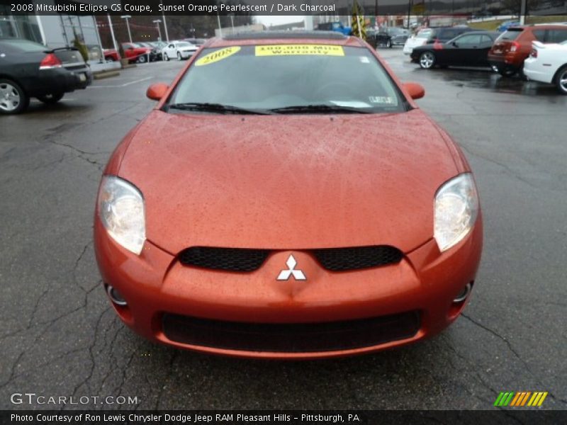Sunset Orange Pearlescent / Dark Charcoal 2008 Mitsubishi Eclipse GS Coupe