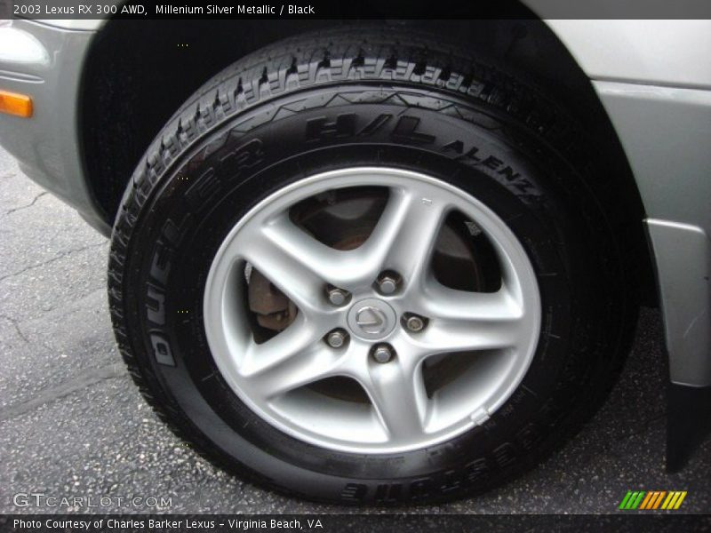 Millenium Silver Metallic / Black 2003 Lexus RX 300 AWD