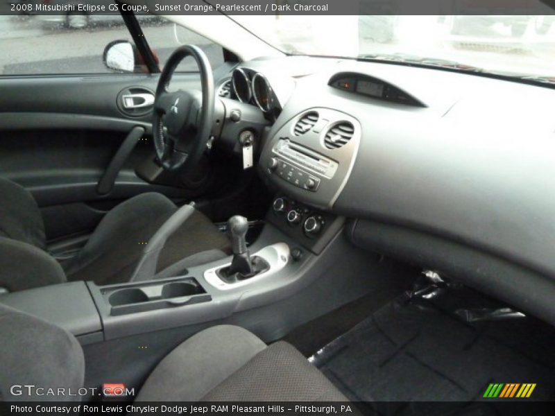 Sunset Orange Pearlescent / Dark Charcoal 2008 Mitsubishi Eclipse GS Coupe