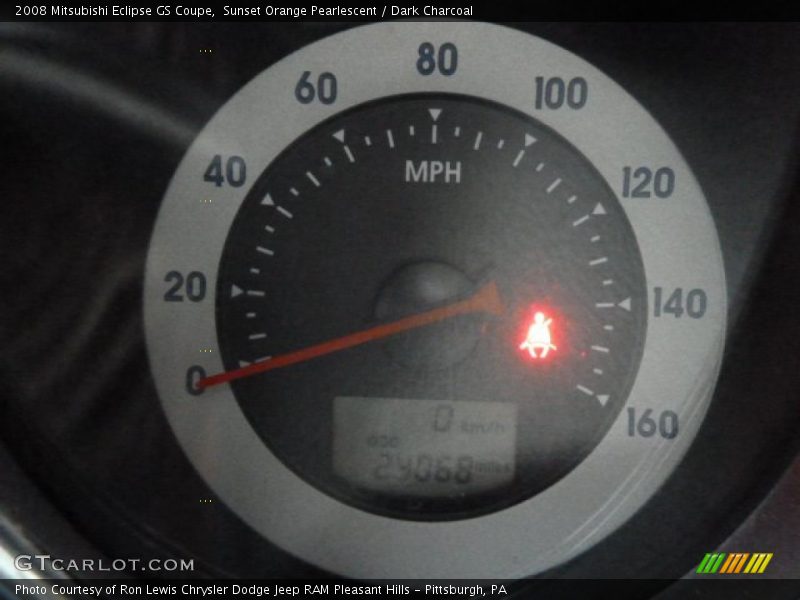 Sunset Orange Pearlescent / Dark Charcoal 2008 Mitsubishi Eclipse GS Coupe