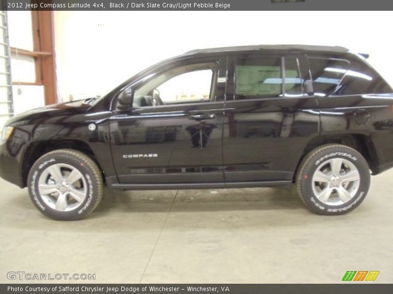 Black / Dark Slate Gray/Light Pebble Beige 2012 Jeep Compass Latitude 4x4