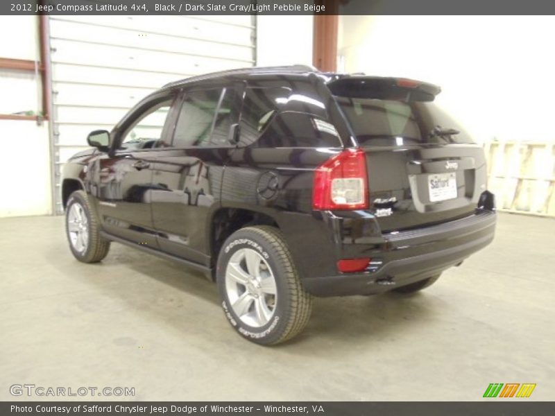 Black / Dark Slate Gray/Light Pebble Beige 2012 Jeep Compass Latitude 4x4