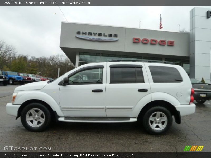 Bright White / Khaki 2004 Dodge Durango Limited 4x4