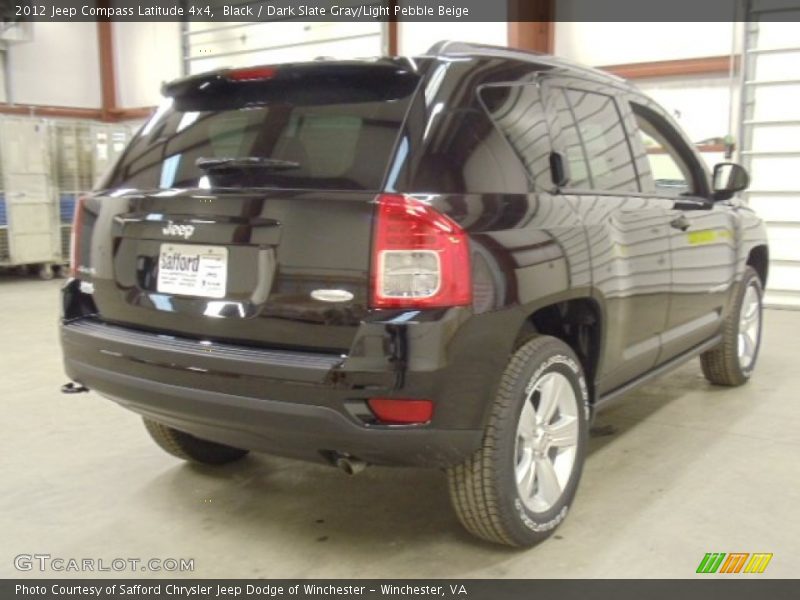 Black / Dark Slate Gray/Light Pebble Beige 2012 Jeep Compass Latitude 4x4