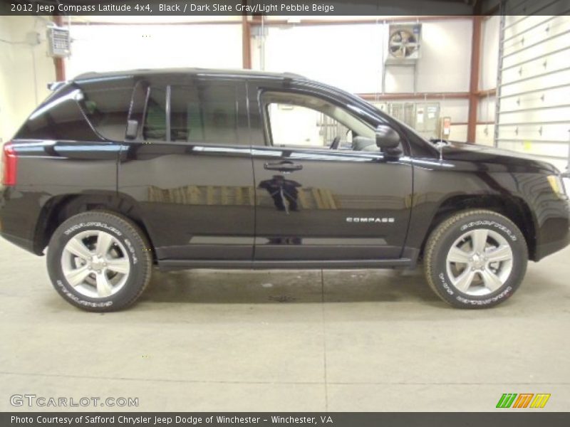 Black / Dark Slate Gray/Light Pebble Beige 2012 Jeep Compass Latitude 4x4