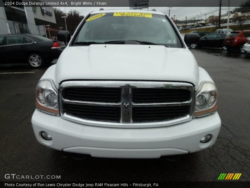 Bright White / Khaki 2004 Dodge Durango Limited 4x4