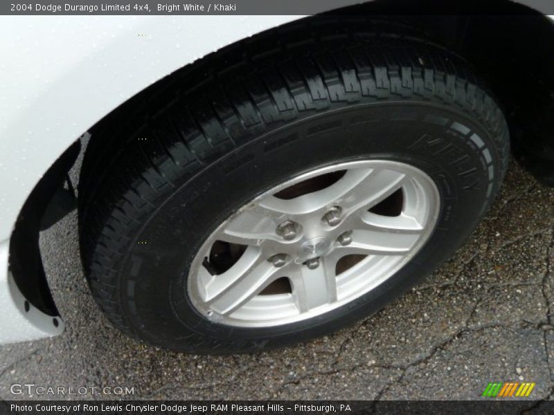 Bright White / Khaki 2004 Dodge Durango Limited 4x4