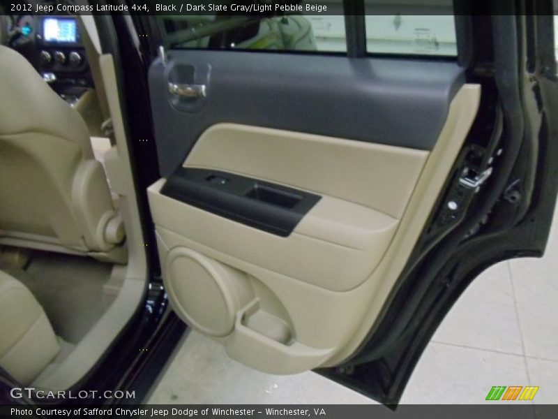 Black / Dark Slate Gray/Light Pebble Beige 2012 Jeep Compass Latitude 4x4