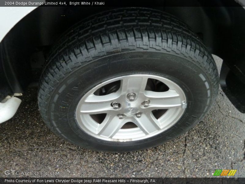 Bright White / Khaki 2004 Dodge Durango Limited 4x4