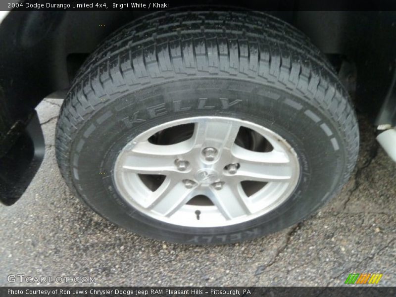 Bright White / Khaki 2004 Dodge Durango Limited 4x4