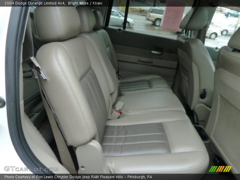 Bright White / Khaki 2004 Dodge Durango Limited 4x4