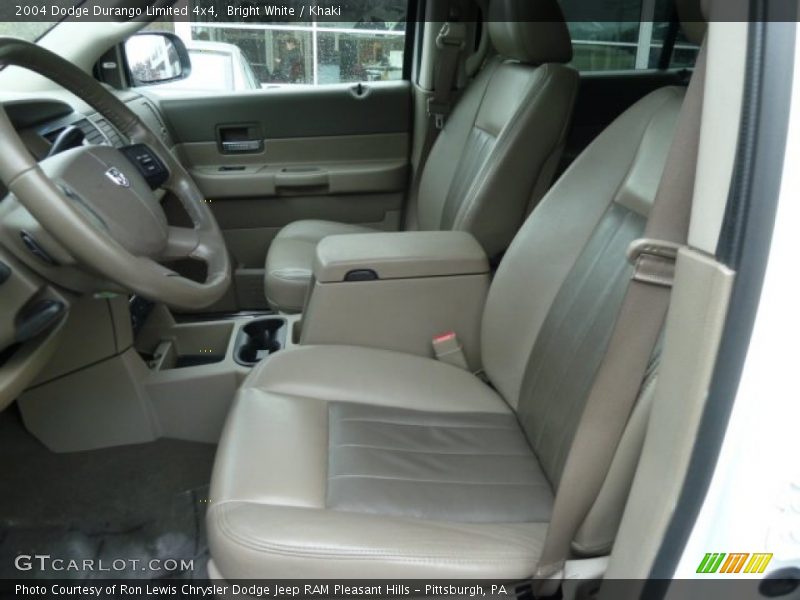 Bright White / Khaki 2004 Dodge Durango Limited 4x4