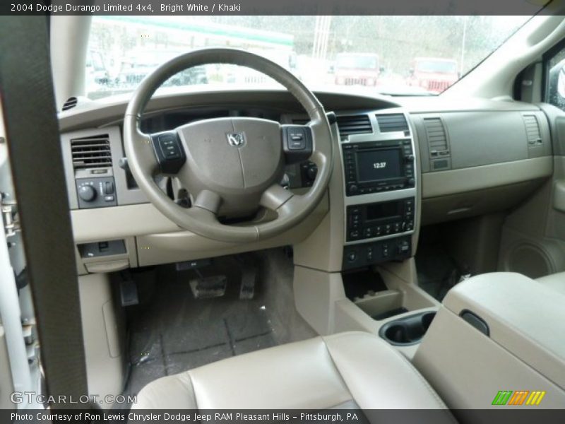 Bright White / Khaki 2004 Dodge Durango Limited 4x4