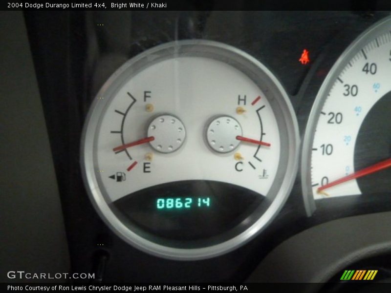 Bright White / Khaki 2004 Dodge Durango Limited 4x4