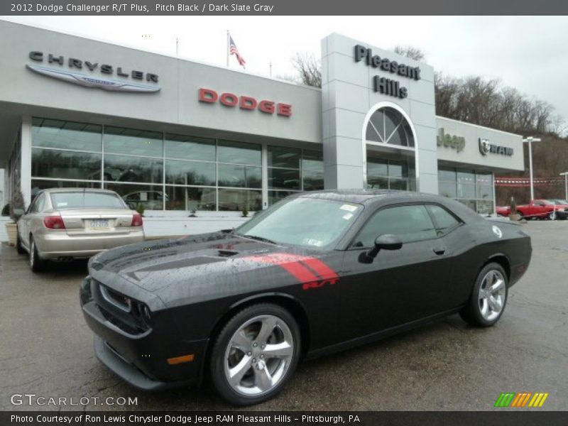 Pitch Black / Dark Slate Gray 2012 Dodge Challenger R/T Plus