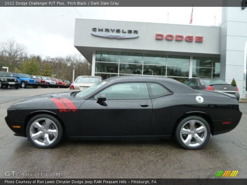 Pitch Black / Dark Slate Gray 2012 Dodge Challenger R/T Plus