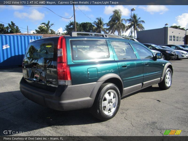 Cypress Green Metallic / Taupe/Light Taupe 2002 Volvo V70 2.4T XC AWD Wagon