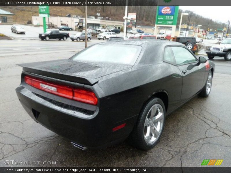 Pitch Black / Dark Slate Gray 2012 Dodge Challenger R/T Plus