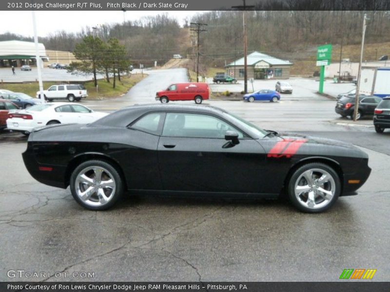 Pitch Black / Dark Slate Gray 2012 Dodge Challenger R/T Plus