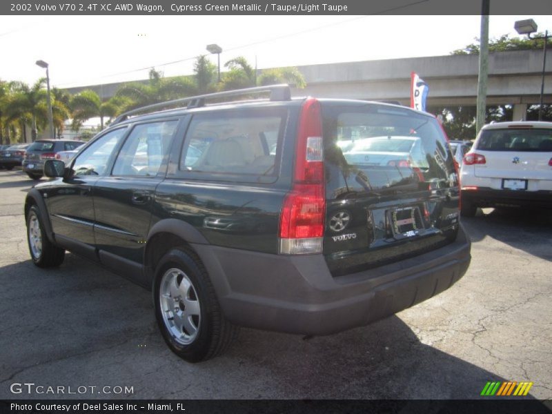 Cypress Green Metallic / Taupe/Light Taupe 2002 Volvo V70 2.4T XC AWD Wagon